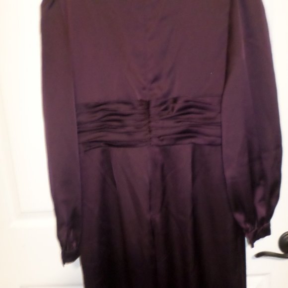 IEENA FOR MAC DUGGAL Front Twist Puff Sleeve Deep V Jumpsuit - Picture 10 of 13